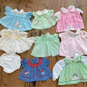 Vintage Infant Dress lot, 70’s and 80’s